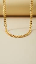 Gold Curb Chain Necklace