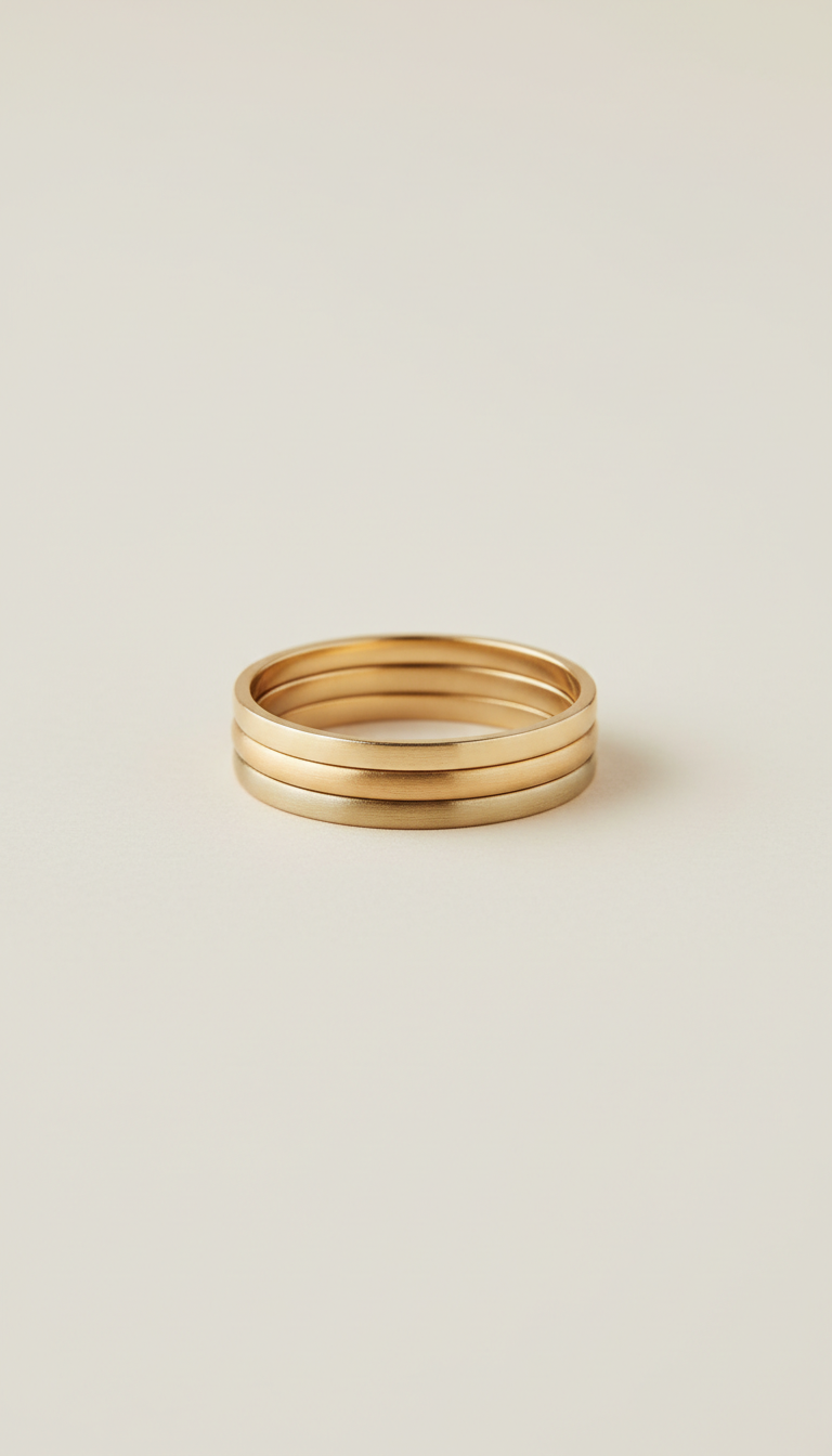 Minimalist Gold Stacking Ring